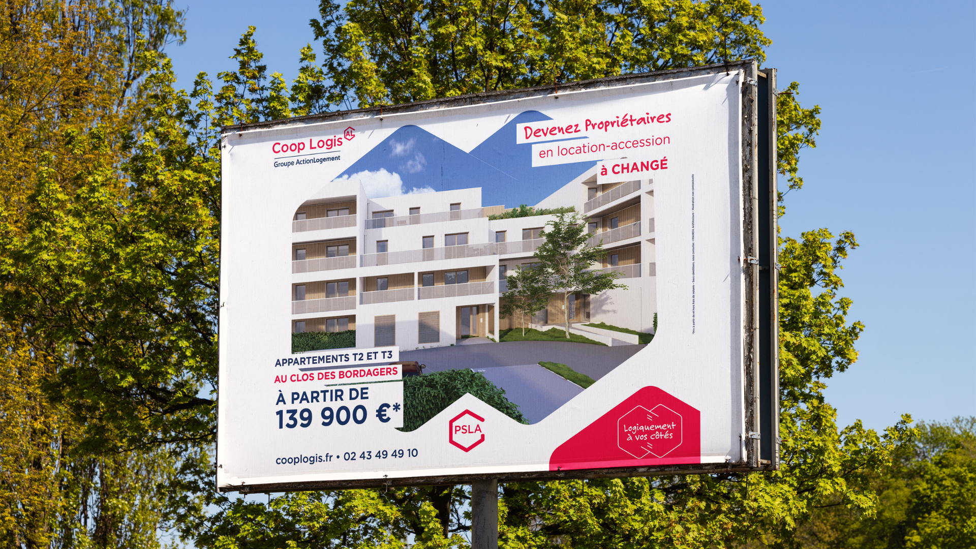 Exemple de panneau Coop Logis