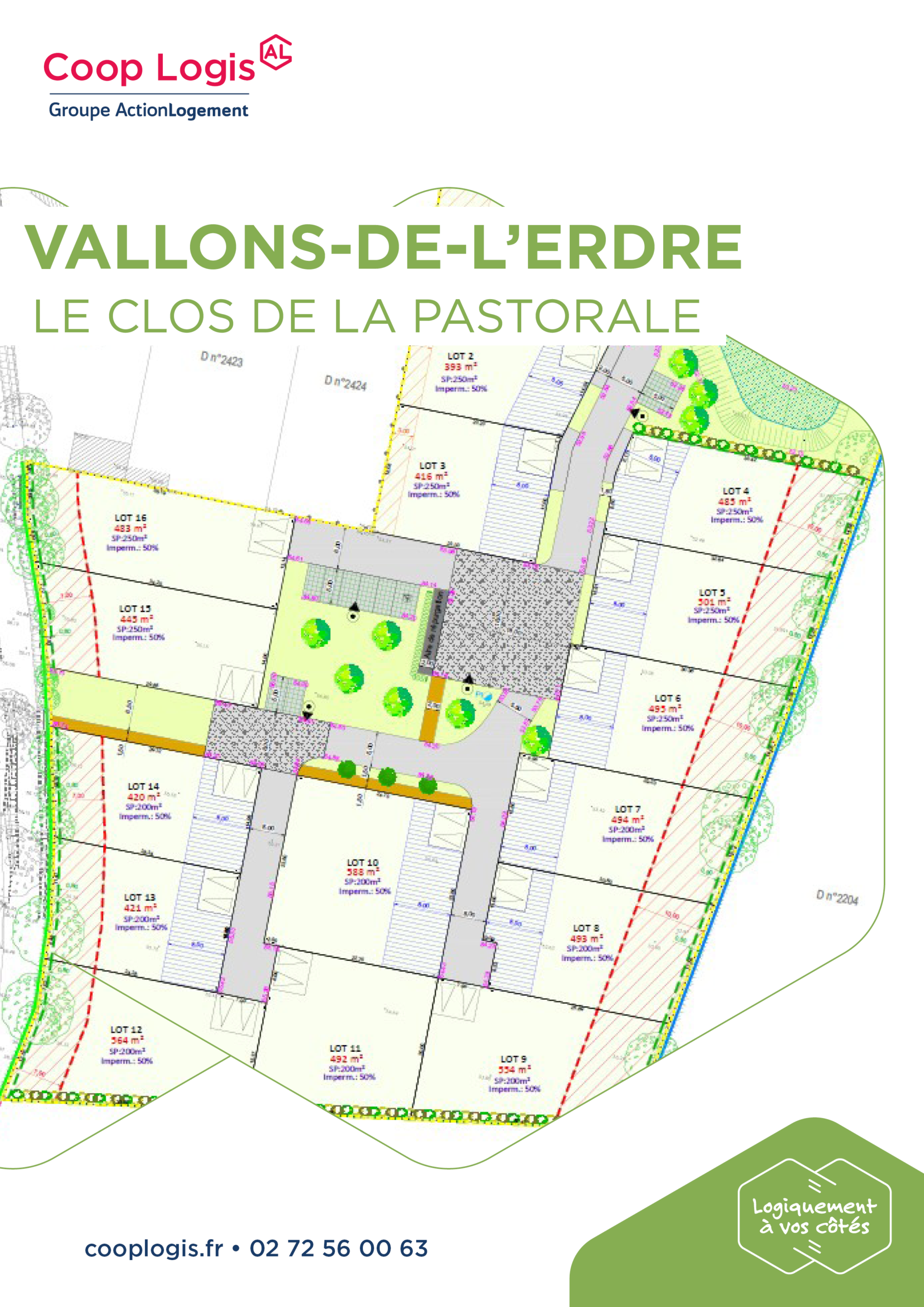 Ancien flyer terrain Coop Logis