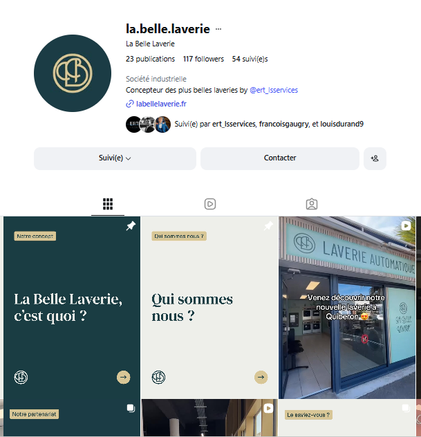 Compte Instagram La Belle Laverie